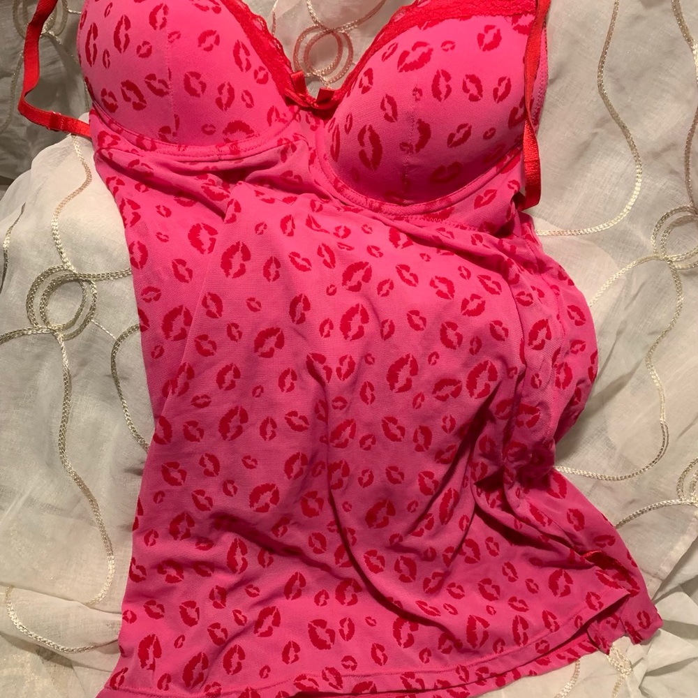 Pink Lips Babydoll